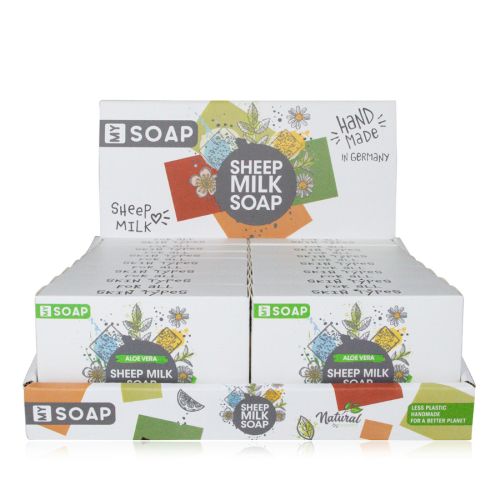 Schafmilchseife 100g, 14 Stk sortiert